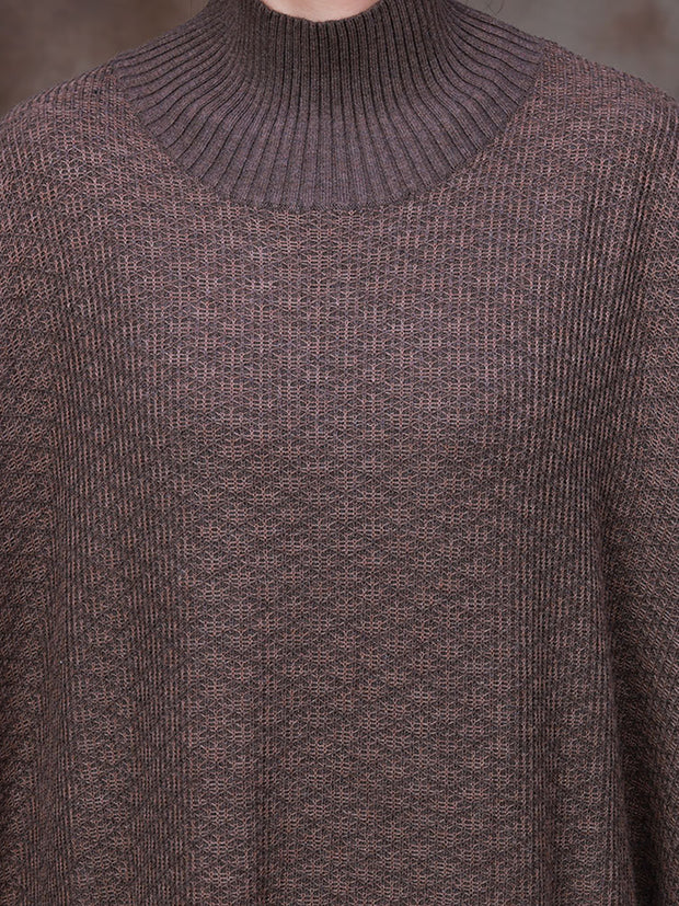 Women Wool Solid Loose Dress