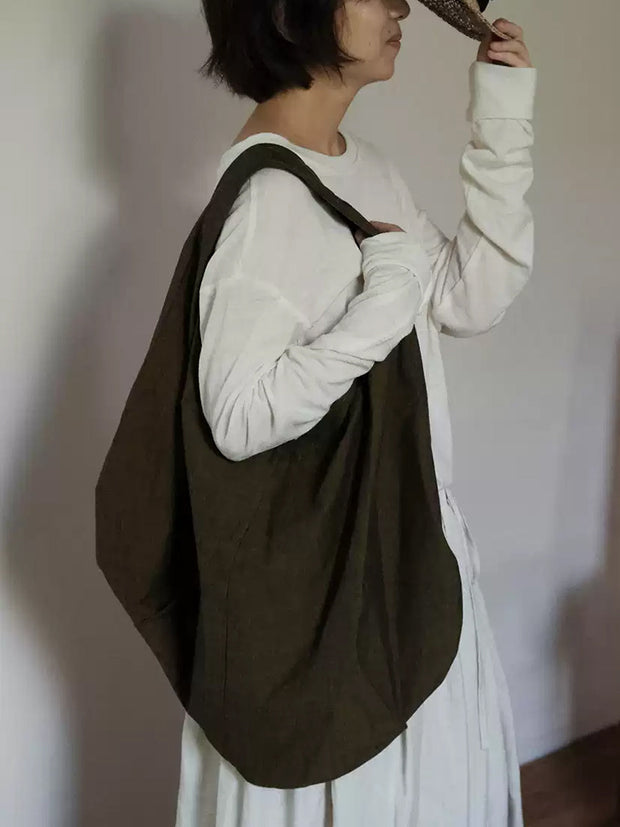 Vintage Worn Solid Light Shouder Bag