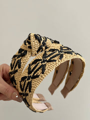 4 Pieces Women Vintage Flower Knit Hair Brand