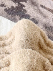 5 Pairs Women Winter Solid Fleece Socks