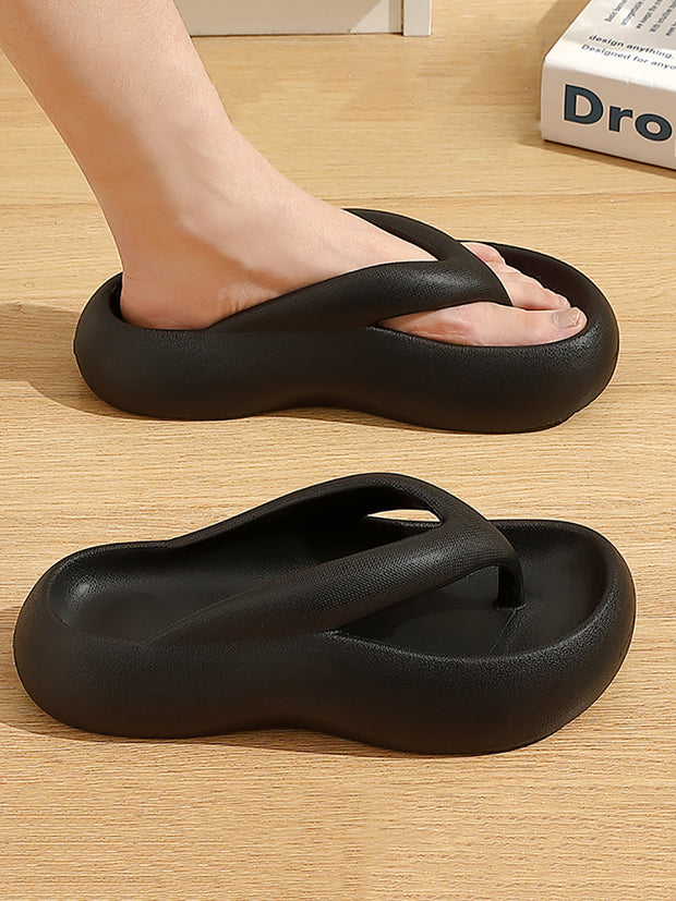 Women Casual Solid Outdoor Platform Slippers