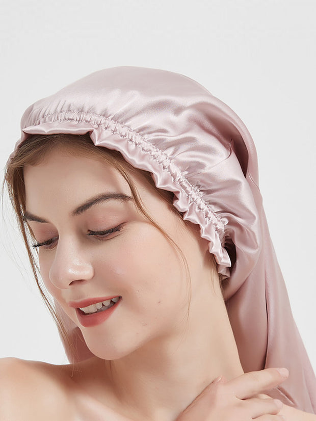 Women Solid Silk Soft Nightcap