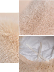 Women Fashion Plush Warm Windproof Hat