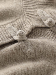 Women Retro Solid Winter Wool Half-Turtleneck Sweater