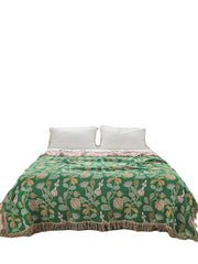 Print Plant Four Season Sofa Throw Boho Throw Blanket
