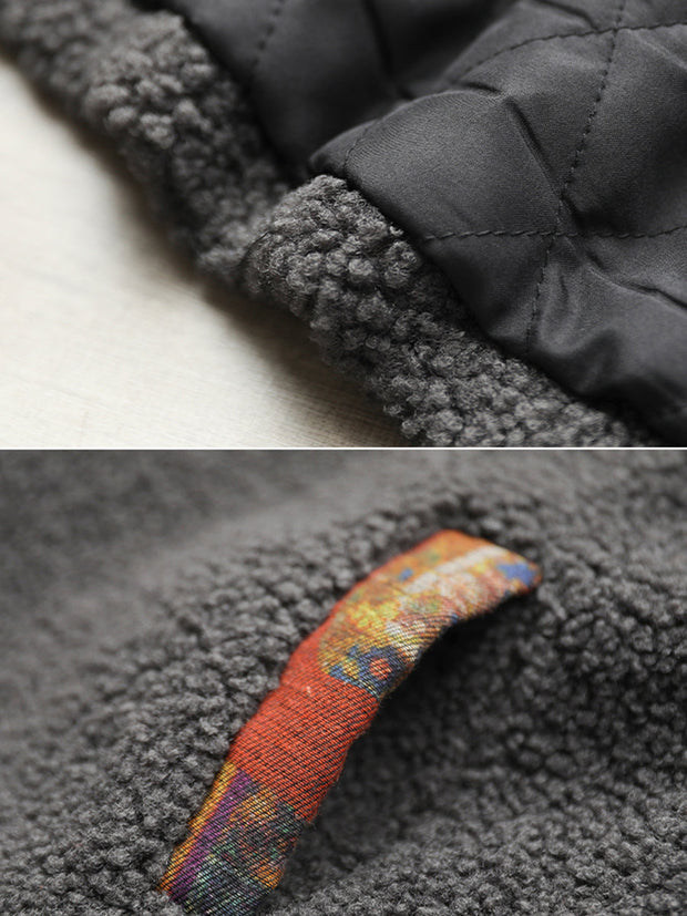 Women Autumn Casual Colorblock Hooded Vest Coat