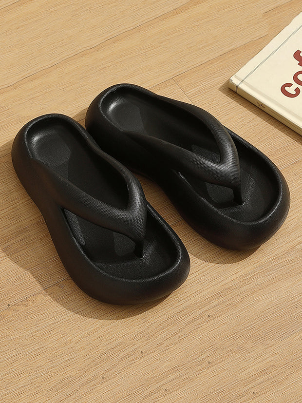 Women Casual Solid Outdoor Platform Slippers