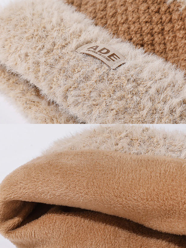 Women Winter Fleece Knitted Warm Hat