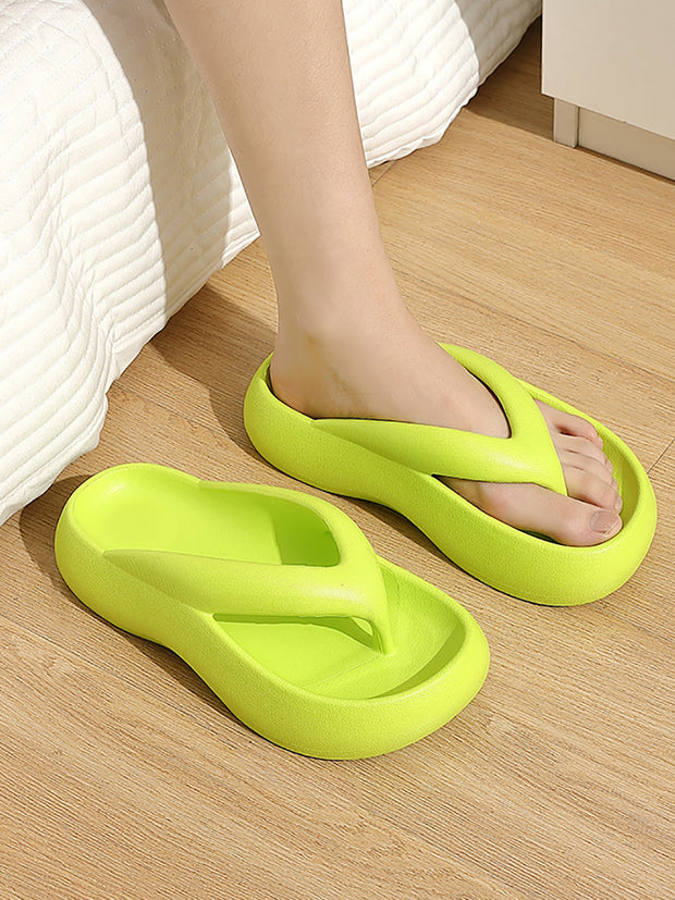 Women Casual Solid Outdoor Platform Slippers