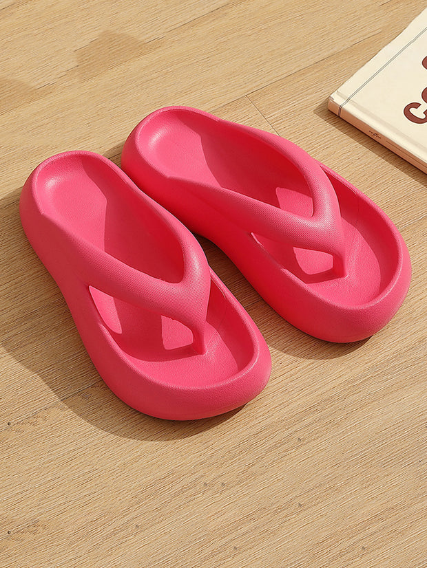 Women Casual Solid Outdoor Platform Slippers