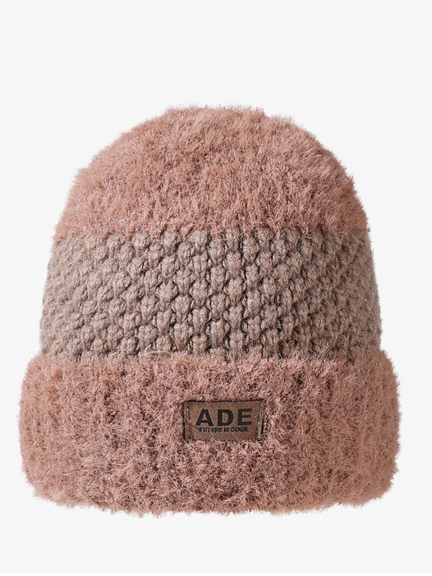 Women Winter Fleece Knitted Warm Hat