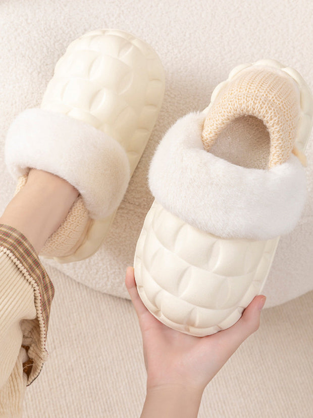Couple Solid Removable Warm Indoor Slipprs