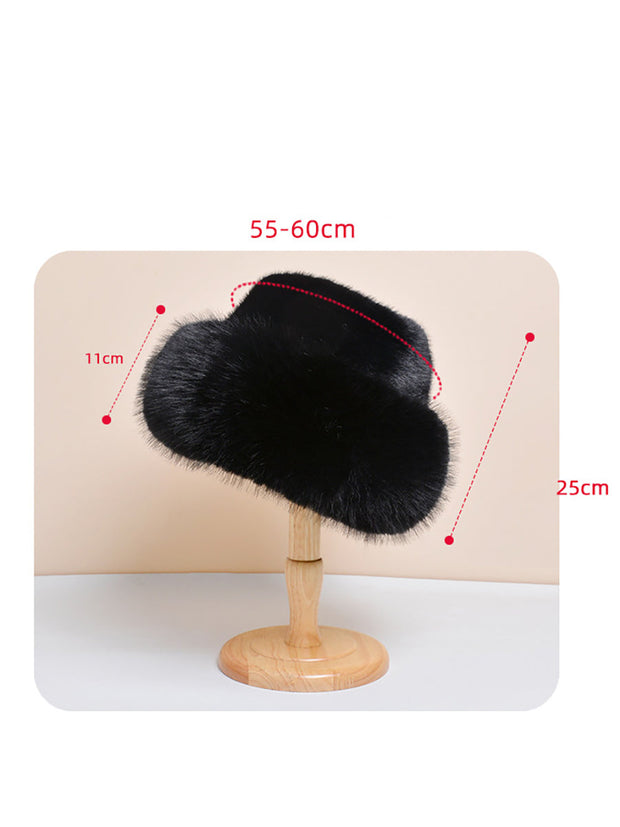 Women Fashion Plush Warm Windproof Hat
