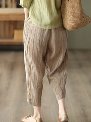 Ramie Women Casual Summer Loose Pants