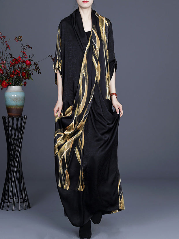 Irregular Vintage Maxi Retro Maxi Dress