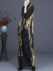 Irregular Vintage Maxi Retro Maxi Dress