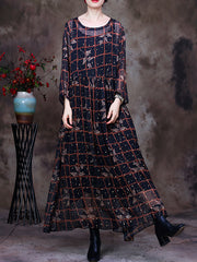 Transparent Women Maxi Dress With Linning Two Pieces Set