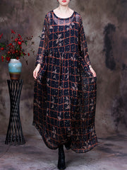 Transparent Women Maxi Dress With Linning Two Pieces Set