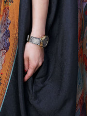 V Neck Summer Vintage Loose Maxi Dress