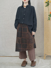 Patchwork Vintage Summer Women Linen Pants