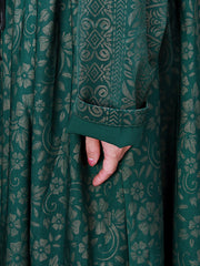 Women Print  Lacing Long Sleeves Dress