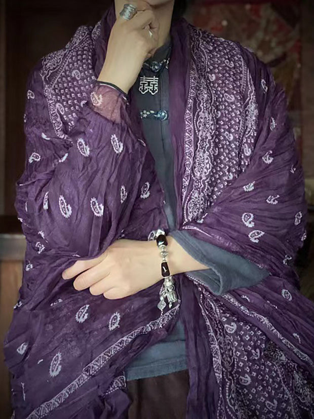 Cotton Vintage Floral Cozy Women Scarf