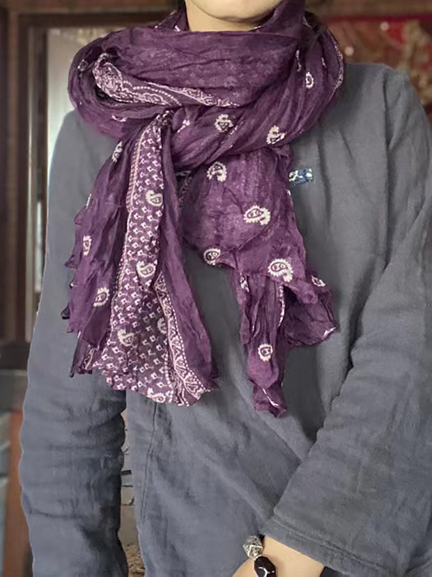 Cotton Vintage Floral Cozy Women Scarf