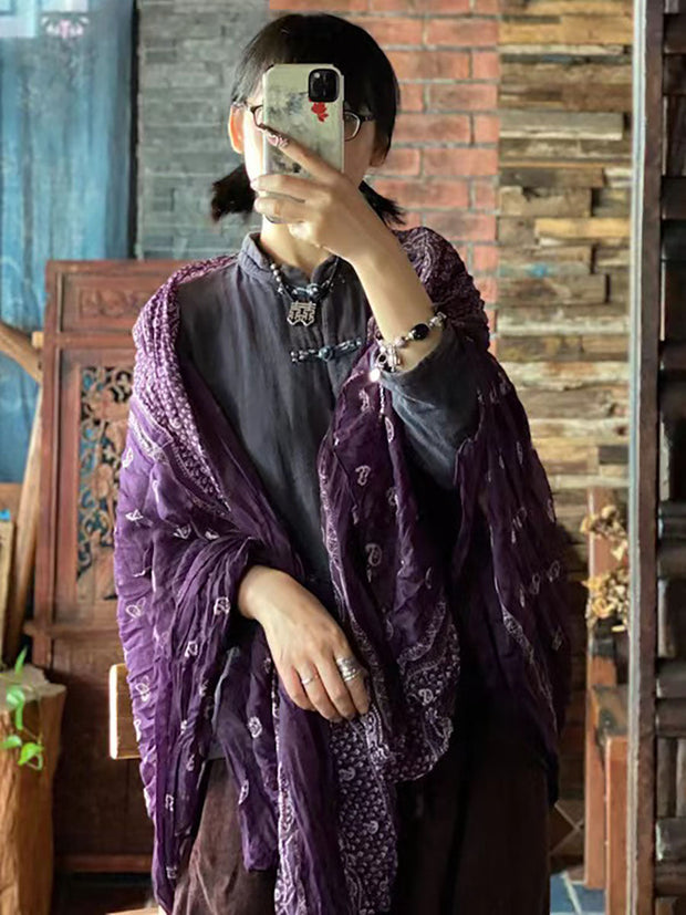 Cotton Vintage Floral Cozy Women Scarf