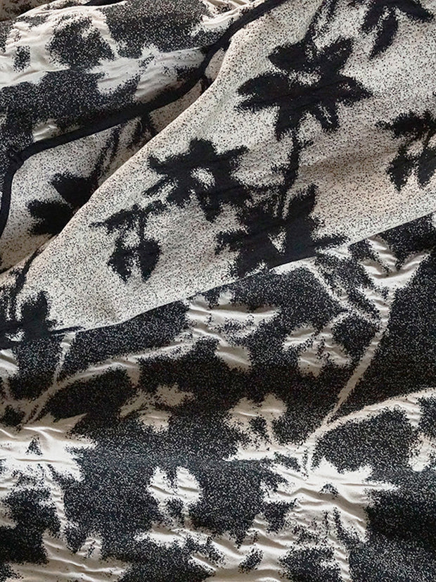 Vintage Reversible Wear Jacquard Loose Coat