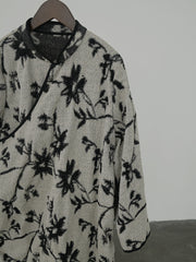 Vintage Reversible Wear Jacquard Loose Coat
