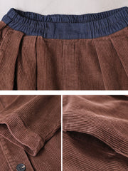 Women Autumn Vintage Coat + Harem Pants Sets
