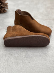 Women Casual Solid Round Toe Short Boots