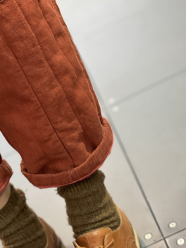 Damen-Haremshose im ethnischen Stil mit elastischem Bund und gepolsterter Taille 