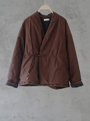 Women National Style Vintage Buckle Padded Coat
