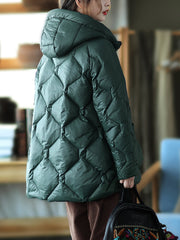 Winter Hooded Thickened Women Loose Coat