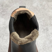 Women Autumn Genuine Leather Flat Casual Martin Boots