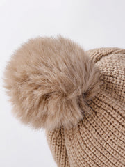 Women Fashion Solid Warm Plush Scarf Hat