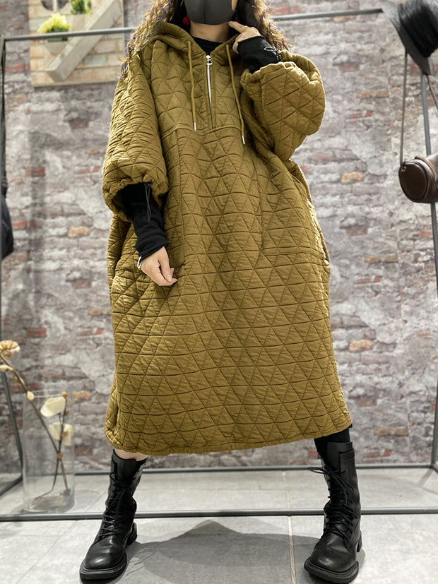 Winter-Damen-Watt-Kleidung mit Kapuze 
