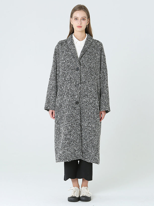 Long Wool Women Winter Long Sleeve Coat M-2XL