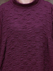Women Bubble Cotton Turtleneck Dress