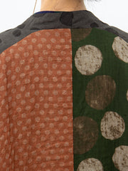 Irregular Geometric Pattern Retro Cotton Coat