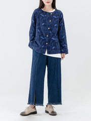 Women Long Sleeve Breasted Double-Sided Coat
