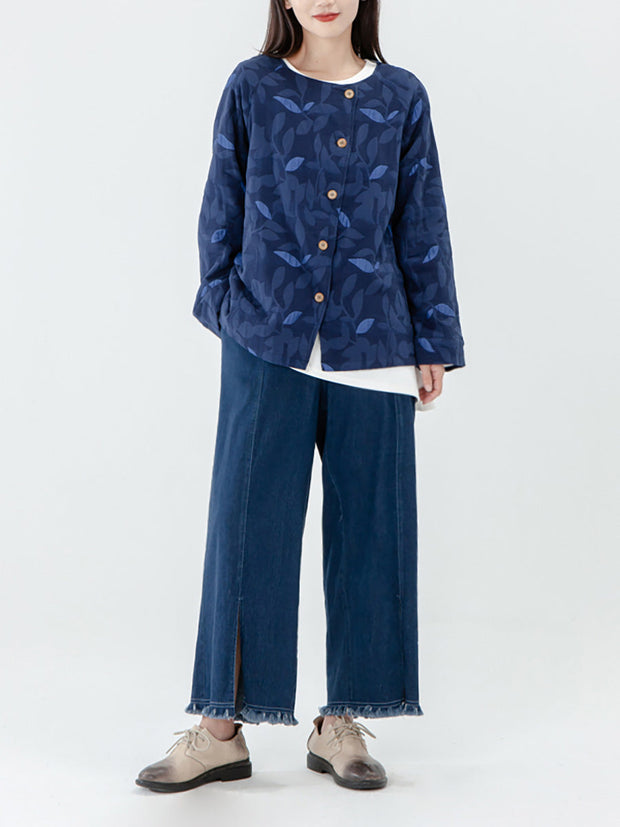 Women Long Sleeve Breasted Double-Sided Coat