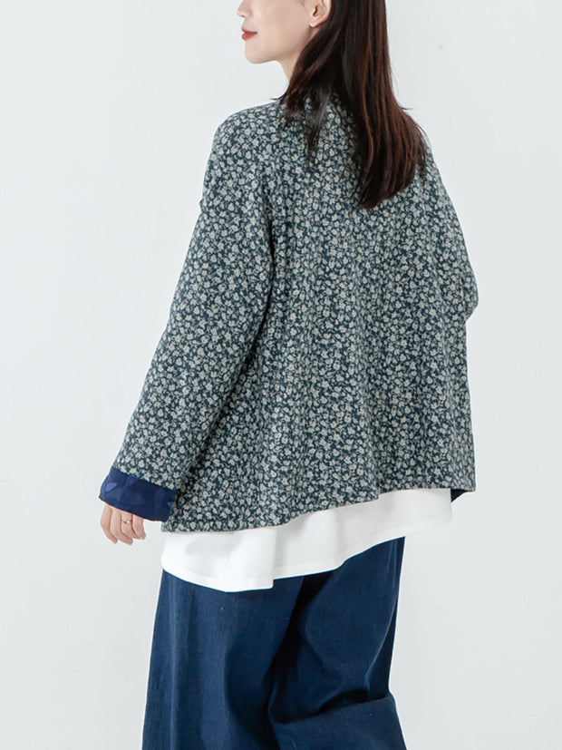 Women Long Sleeve Breasted Double-Sided Coat