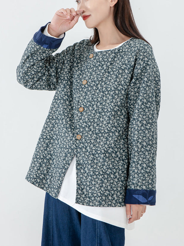 Women Long Sleeve Breasted Double-Sided Coat