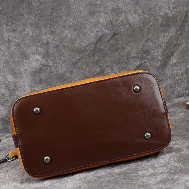 Women Retro Leather Handbag Crossbody Bag