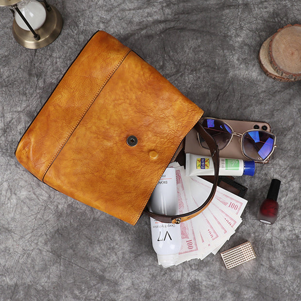 Women Retro Leather Handbag Crossbody Bag