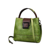 Women Retro Leather Handbag Crossbody Bag