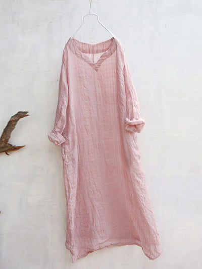 Hand-Made Loose Linen Cotton Dress