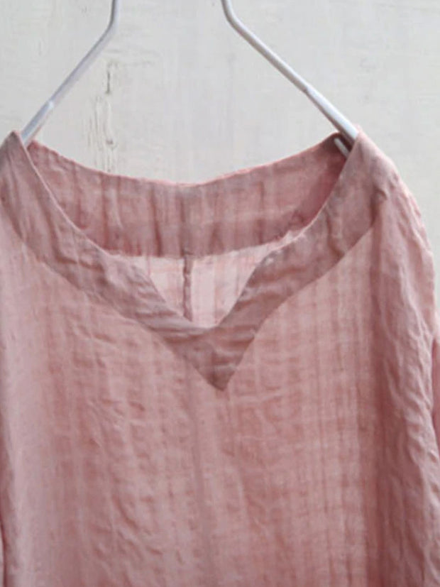 Hand-Made Loose Linen Cotton Dress